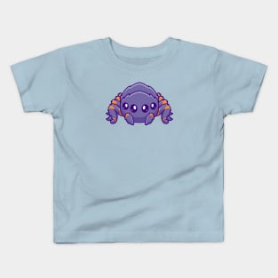 Cute Tarantula Cartoon Kids T-Shirt